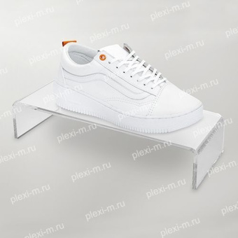 Подставка подиум из оргстекла П-образная 25х7х10 см, толщина 4 мм, PP-250070-100T4